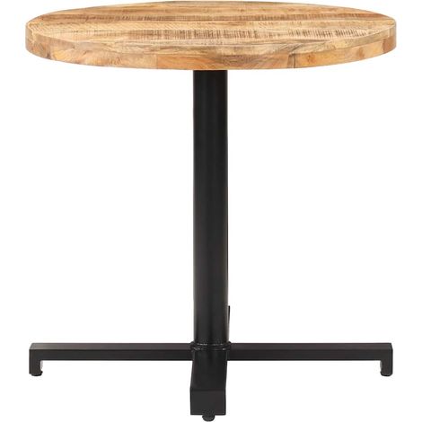 Maison Exclusive - Table de bistro Ronde Ø80x75 cm Bois de manguier brut (1/5)