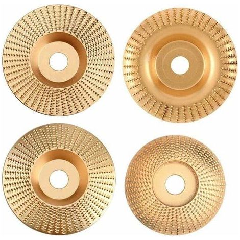 FENOPLASTICAKZQ – Disques de meulage à bois en carbure de tungstène – Lot de 4 disques 115/125mm – Pour façonnage, meulage et découpe précise (1/5)