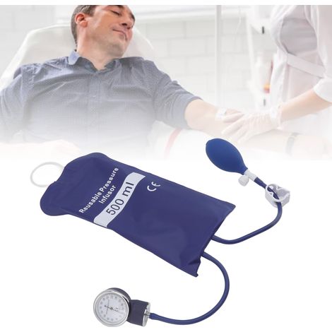 Wiederverwendbarer 500-ml-Druckinfusionsbeutel für Notfalltransfusionen und Intensivpflege aus blauem TPU [Medizinische Infusion] (1/5)
