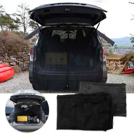 Pare-soleil magnétique et moustiquaire pour voiture - Pare-brise et moustiquaire de hayon double fonction pour monospace/SUV, idéal pour la ventilation en camping (1/5)