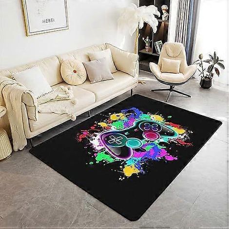 Tapis de jeu pour garçons, style gaming tendance, tapis de chambre, déco chambre garçon, jeux vidéo, tapis de chambre ado style 2 (1/5)