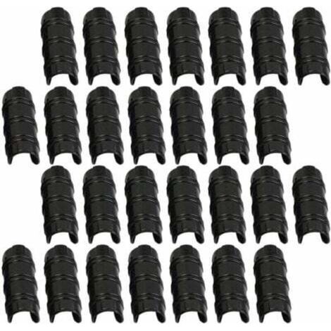 30pcs 32mm Serre Clips,Pinces à Tuyau pour la Fixation des Housses au Jardin Serres,des Films,des Plantes, (1/4)