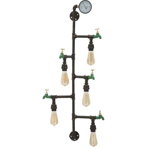 Lampada da muro Manhattan 5 Luci, 50x30x105 cm