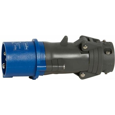 Fiche mobile droite Hypra IP44 16A - 200V à 250V - 2P+T - plastique - LEGRAND