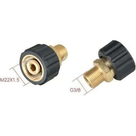 Buse Raccord Adaptateur Accessoires nettoyeurs Haute Pression - M22F G3 / 8F (1/3)