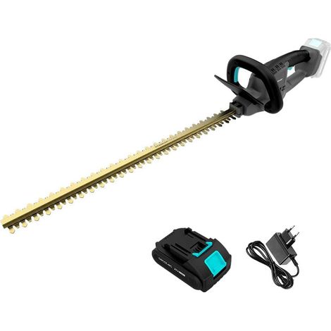 Cecotec Taille-haies à batterie Longueur de coupe jusqu'à 61cm TitaniumSword 6100 XL Freemove. Batterie 21V, sans balais, moteur sans balais, lames en titane, branches jusqu'à 16mm, système de sécurit