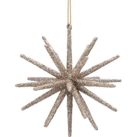 Glitzernde Weihnachtssterne, 5 Stück, zum Aufhängen am Baum, wunderschöne 3D-Weihnachtsdekoration, Partydeko