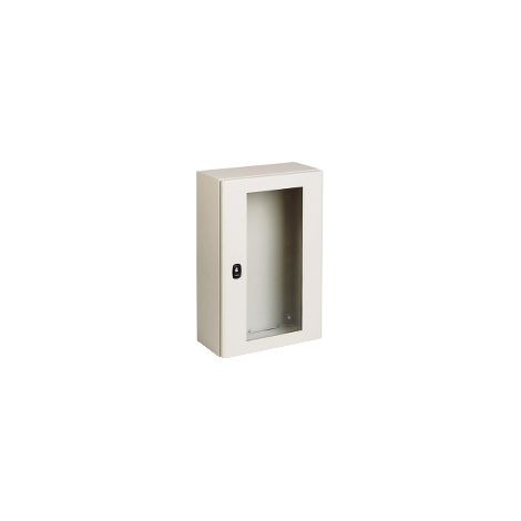 Cassa Spacial S3D porta trasparente 600X800X300 RAL7035 - NSYS3D6830T