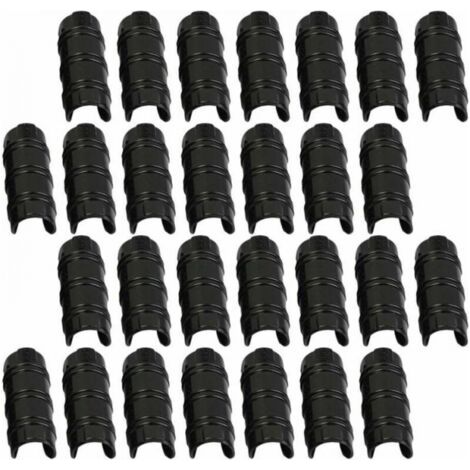 30 clips de serre de 32 mm, colliers de serrage pour fixer les couvertures de serre de jardin, les films, les plantes (1/4)
