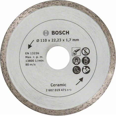 Diamanttrennscheibe für Fliesen BOSCH Ø110 mm - 2607019471
