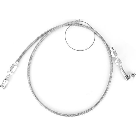 Câble d'accélérateur universel de 36 pouces, pièce de rechange compatible avec les moteurs Chevrolet/Ford 350/302 SBC, tressé en acier inoxydable. (1/5)