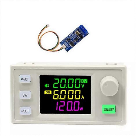 Alimentation CC régulée SK120X pour CNC + module K485X, convertisseur élévateur/abaisseur CC-CC 6-36 V vers 0-36 V 120 W stabilisé par USB (1/5)