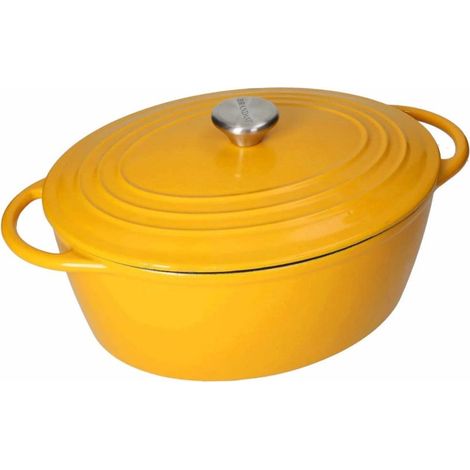 Brandani cocotte ovale ghisa smaltata induzione 29 cm 4,7 litri (1/3)