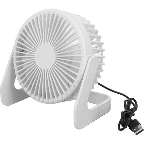 Ventilateur USB 360° Réglable Silencieux Portable 5V 2.5W pour Bureau Voyage (1/5)