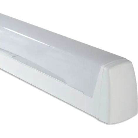 Applique de salle de bain linote Xeriane simple – Corps en polypropylène – Diffuseur opale en polycarbonate – Douille 1xS19 – Resistex