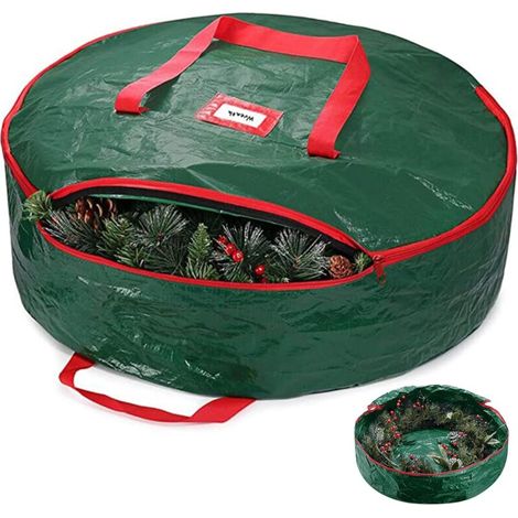 Christmas Wreath Storage Solution, Maximum Protection Cover 91.5 x 20.3 cm, Durable Waterproof Fabric, for Long-Term Storage