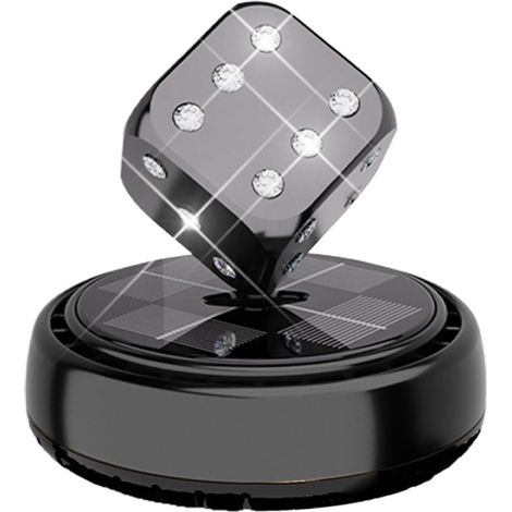 Cube désodorisant pour voiture – alimenté par l'énergie solaire Diffuseur de parfum au parfum de mer, d'orange et de couleur Design de cube élégant pour tableau de bord Accessoire décoratif & él (1/5)