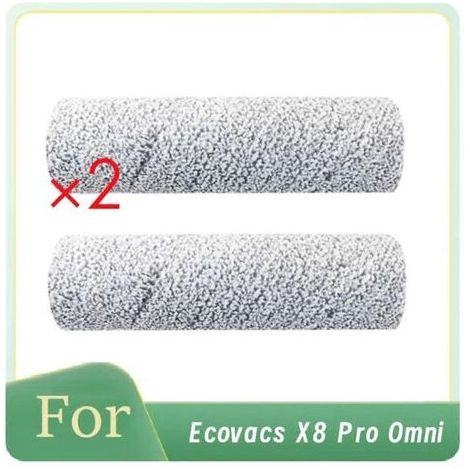 Lot de 2 chiffons à rouleau pour balai Ecovacs X8 Pro Omni : accessoires pour une efficacité de nettoyage accrue