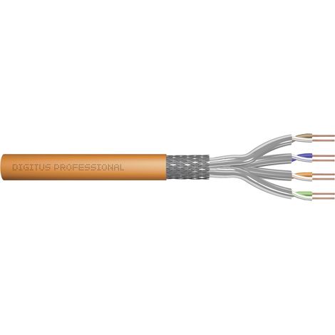 Digitus DK-1743-VH-050 Installationskabel CAT 7 S/FTP  Orange 50 m (1/5)