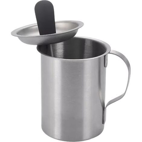 Multifunktionaler Saucentopf mit Marinadenpinsel, Grillbürste aus Edelstahl und Saucentopf, ideal zum Grillen.
