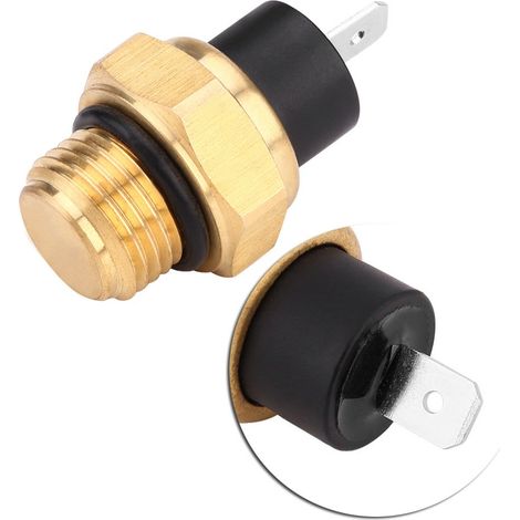 Motorradlüfter-Kühlertemperatursensor-Schalter für 37760 MT2 003 Direkter Ersatz Kupfer VFR700F /750F /800, VTR1000F VT600 (1/5)