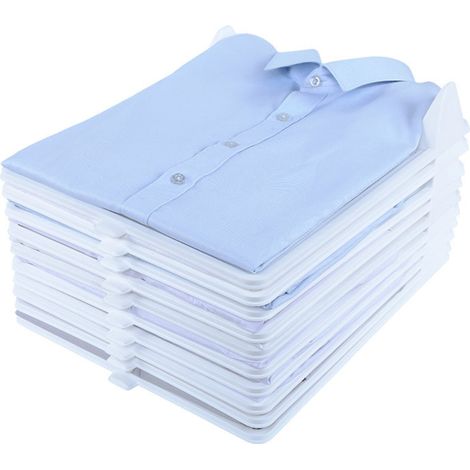 Organisateur de t-shirts, rangement pour vêtements, plateau de pliage, planche à repasser pliable anti-froissage pour t-shirts et chemises, dimensions : 34,8 x 28,5 x 5,7 cm. (1/5)