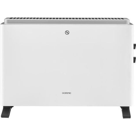 Radiateur convecteur electrique 2000W OCEANIC - 3 puissances - Mobile - Blanc (1/5)