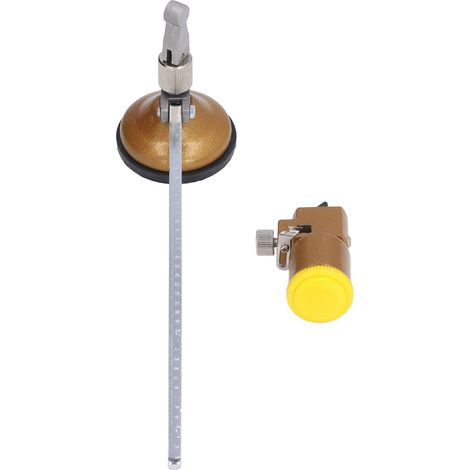 Outil de coupe cercle verre céramique réglable précis avec ventouse tronçonneuse alliage 13.5-60cm kit 2 pièces (1/5)