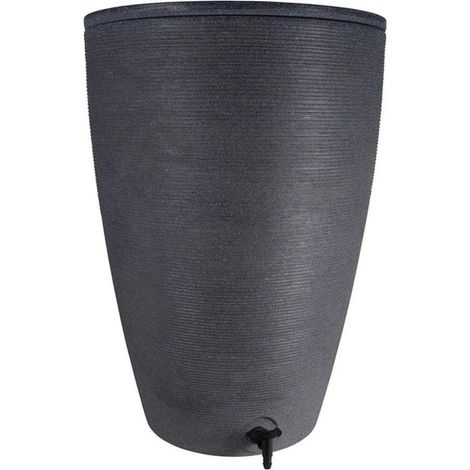 120L Ash Effect Water Butt Kit with Stand & Diverter (1/5)