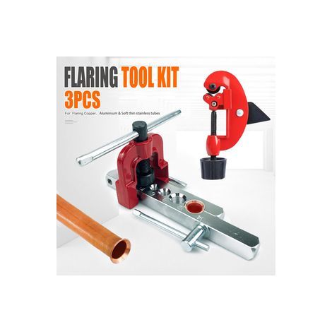 Set 3 pièces métrique/impérial CT‑8010 – Évaseur, coupe‑tube et outil à main – Pour réparation de circuits d’essence et freinage (1/5)