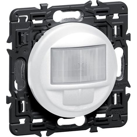 Legrand – Écodétecteur 230V câblé Liane – Détecteur de mouvement pour espaces confinés – Portée 12m – Angle d'inclinaison réglable