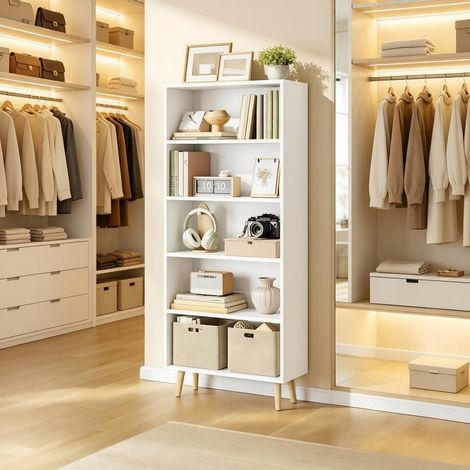 Étagère autoportante de rangement pour cuisine, étagère debout avec tablette de stockage (uniquement le meuble). (1/5)