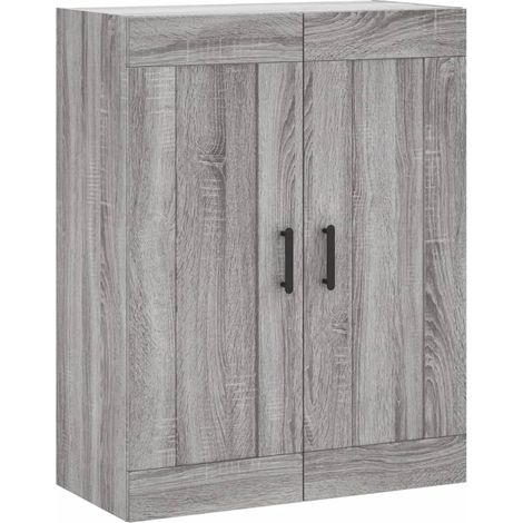 Armoire murale sonoma gris 69,5x34x90 cm bois d'ingénierie