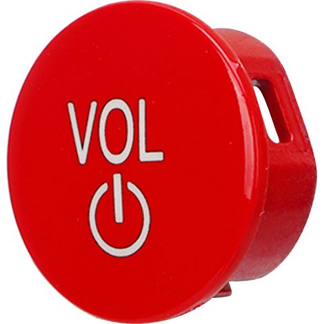 Zentraler Audioschalter, Lautstärkeregler, Druckknopf, Ersatz für M3 M4 G80 G82 G83, Rot (1/5)