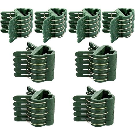 Tomatengarten, 40 Pflanzenclips für Kletterpflanzen, wiederverwendbare Kletterpflanzenstützen für Gewächshausgärtnerei, Stängelclips für Kletterpflanzen und Orchideen (1/5)