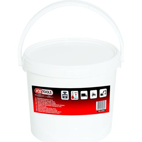 KS-Tools 100.4000 Reifenmontagefett 4 kg, gold