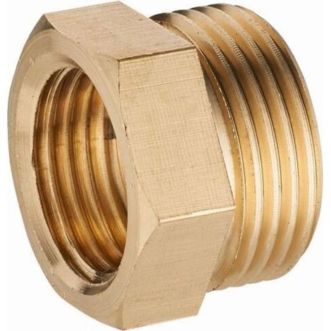 Mamelon laiton mâle - femelle réduit M1/2' (15x21) - F3/8 (12x17) - 168-1512L1 (1/5)