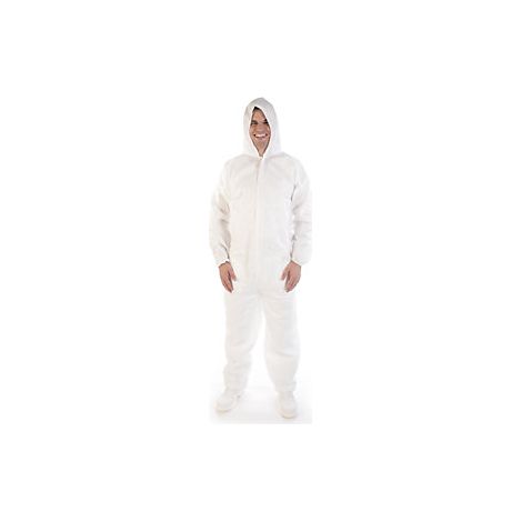 Mono de trabajo MICROPOROUS  UE 50 unid  blanco  talla L