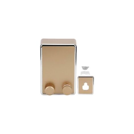 Portant à vêtements télescopique en acier inoxydable pour balcon intérieur, portant à vêtements télescopique en fil métallique pour balcon intérieur (doré) 4,2 m (1/5)