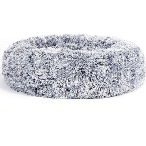 Cesta para perro y gato de tela de felpa 50 cm gris 120006827