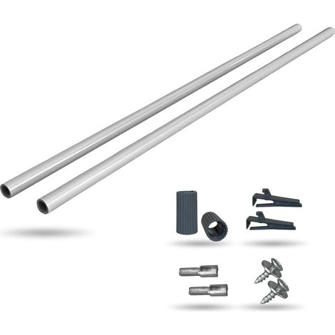 Evotrade – Coulisse pour tiroir Delinia 480 mm – Lot de 2 tubes latéraux avec vis et connecteurs – Installation facile et design moderne