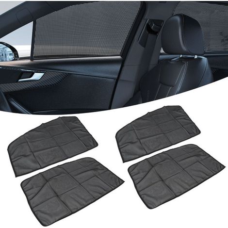 Toit Magnetique Anti-UV 4Pcs Noir pour Vitrage Auto Pare-Soleil Fenetre Protection Cool (1/5)