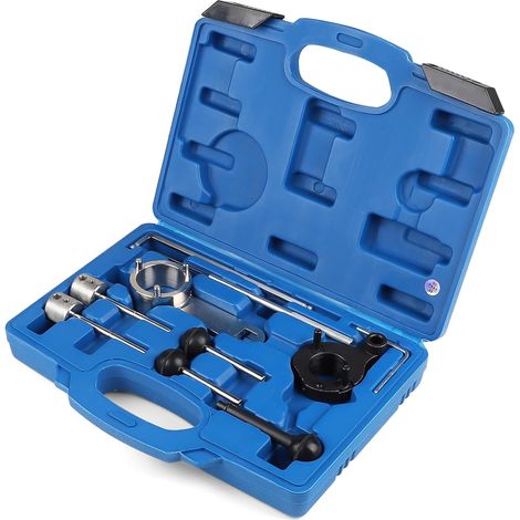 Jeu de 9 Pièces Kit Calage Distribution Compatible avec 1.6 2.0 TDI CR, Pige de Calage Distribution, Outil de Réglage du Moteur avec Boîte (1/5)