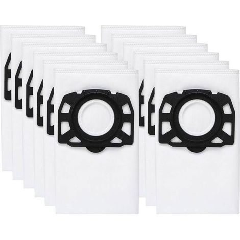 Bardusch - 12 sacs d\'aspirateur 357 pour Kärcher KWD1, KWD2, KWD3,WD2 Plus, WD3,SE 4001, SE 4002 Aspirateur, 2.863-314.0 (1/3)