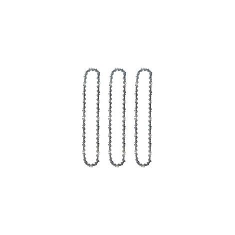 3 chaînes de tronçonneuse Scie forestière de 20 pouces Scie à chaîne à essence Scie à chaîne 325 à angle droit 76 sections 38 couteaux (1/3)