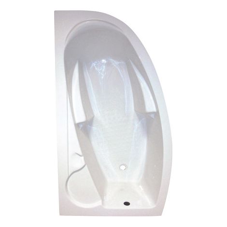 ONDEE ZEN - Baignoire FANY - Baignoire d'angle 160x90cmG - ABS et Acryl renforcé 3mm - Blanc
