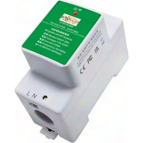 Compteur d'énergie WiFi Tasmota, wattmètre électrique monophasé sur rail DIN pour Tasmota ESPHome (1/5)