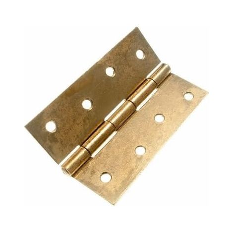 1 paire de charnières en acier plaqué laiton EB de 10,2 cm (1/2)