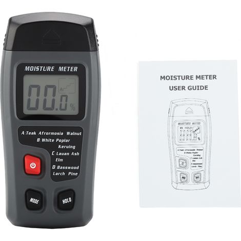 Digitales LCD-Feuchtemessgerät für Holz, Feuchtigkeitsmesser, Holzfeuchtedetektor