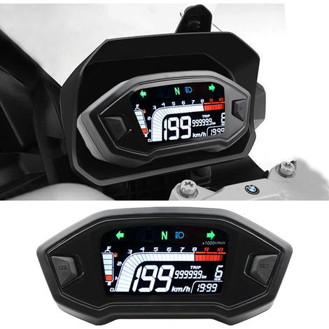 Pièces de modification pour motos, écran LCD pour instruments, compteur de vitesse, compteur kilométrique, compte-tours, modification universelle